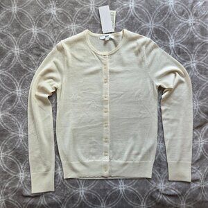 NWT Uniqlo Merino Wool Cardigan (XXS) - Off White
